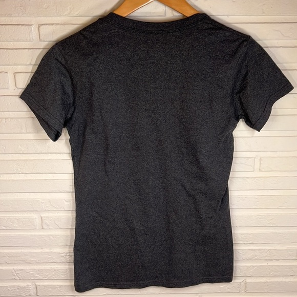 Disney Gray Sparkly Mickey Mouse V- Neck T shirt, Women's Size Medium - Picture 5 of 5